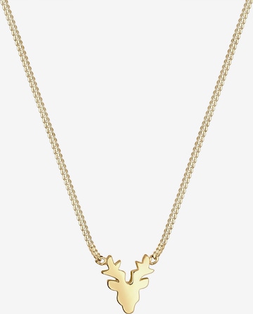 ELLI Necklace 'Hirsch' in Gold: front