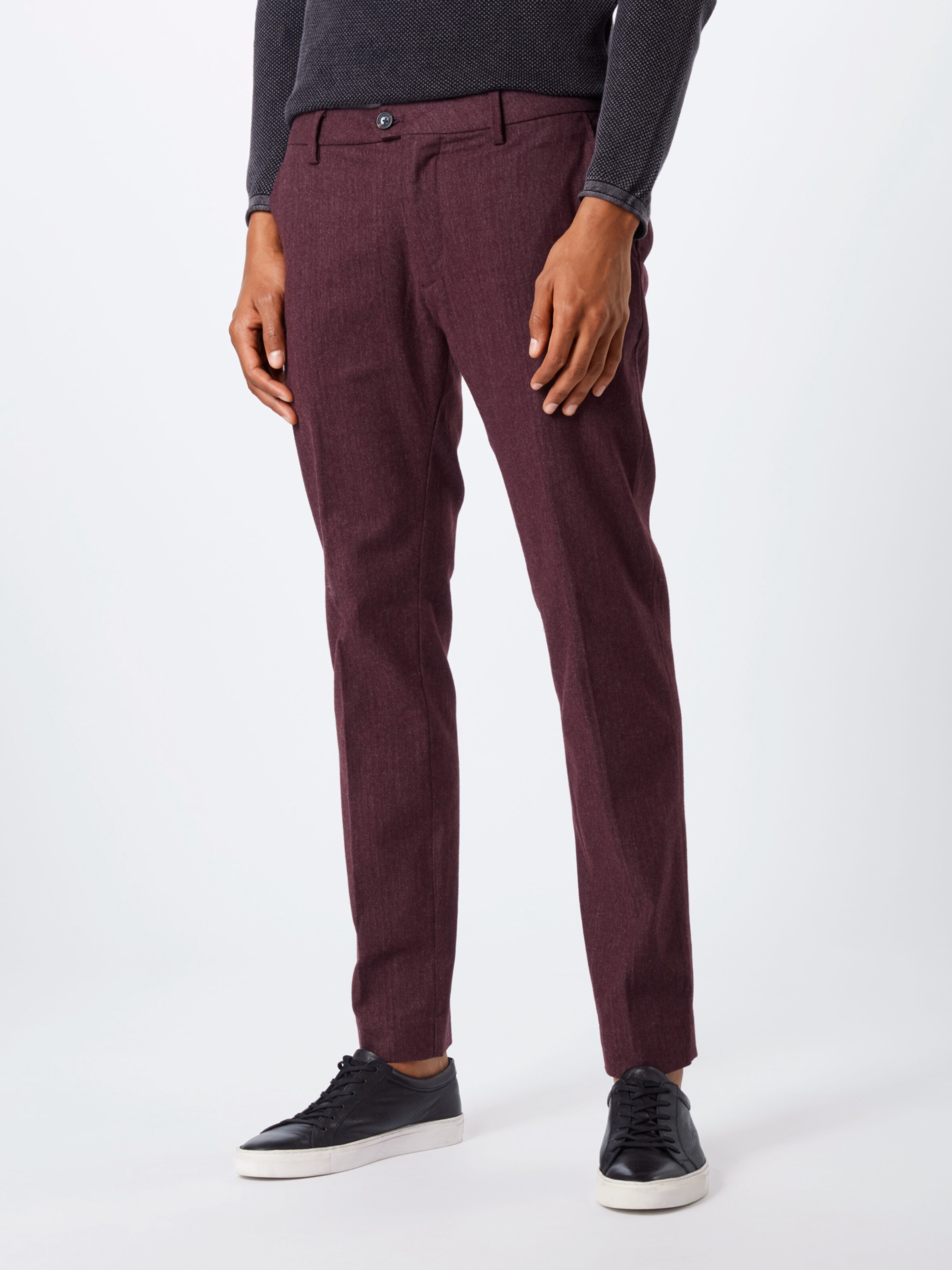 SCOTCH & SODA Chino 'STUART' in de kleur Bordeaux: Vooraanzicht