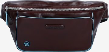 Piquadro Fanny Pack 'Blue Square' in Brown: front