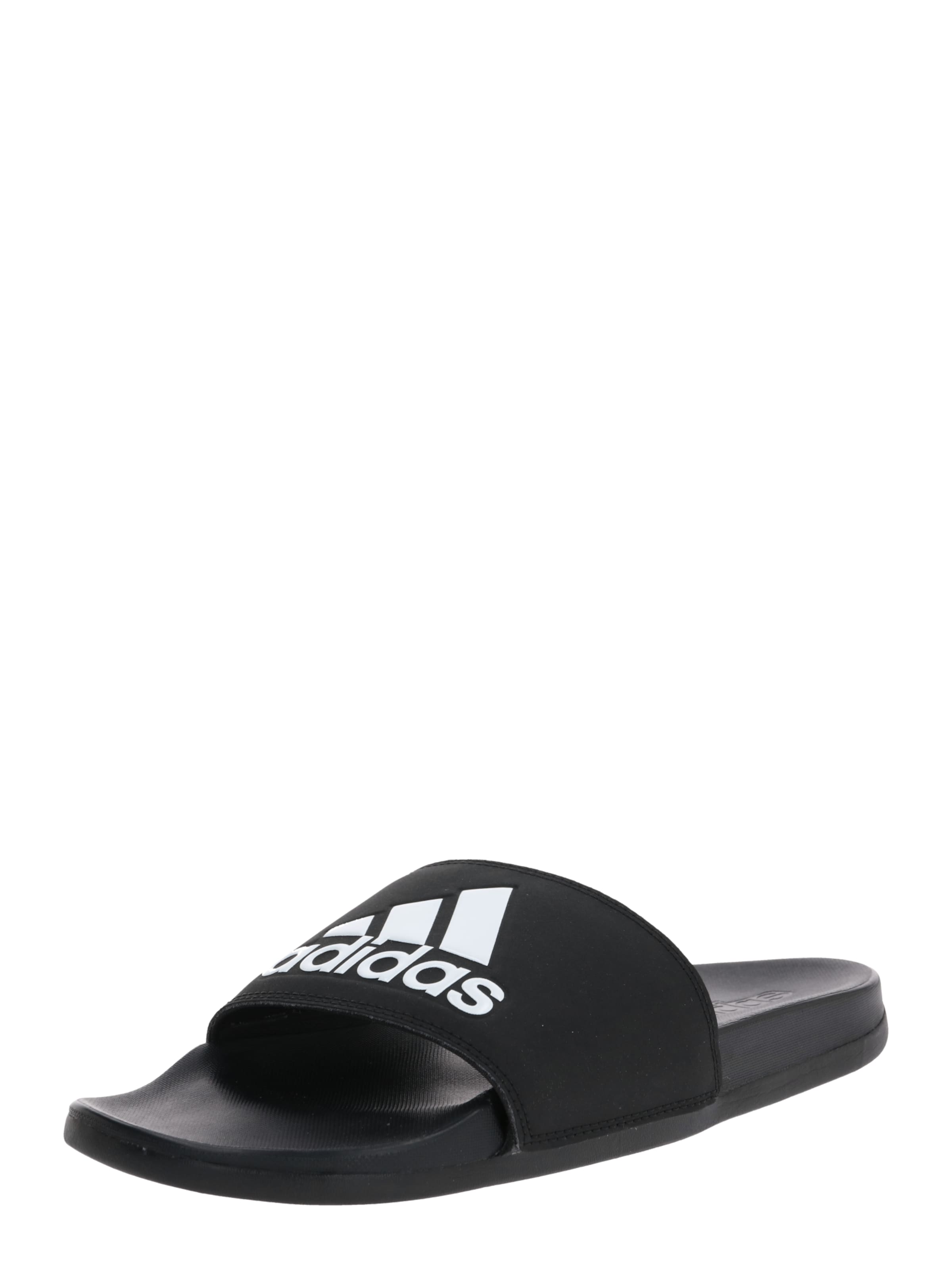 melns ADIDAS PERFORMANCE Iešļūcenes/baseina apavi 'Adilette': no priekšpuses