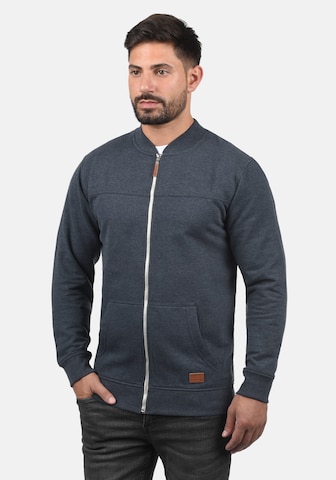 BLEND Zip-Up Hoodie 'Arco' in Blue: front