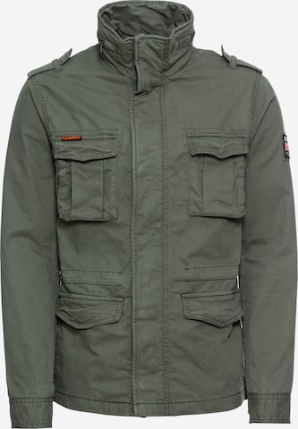 Veste mi-saison 'Rookie' Superdry en vert : devant