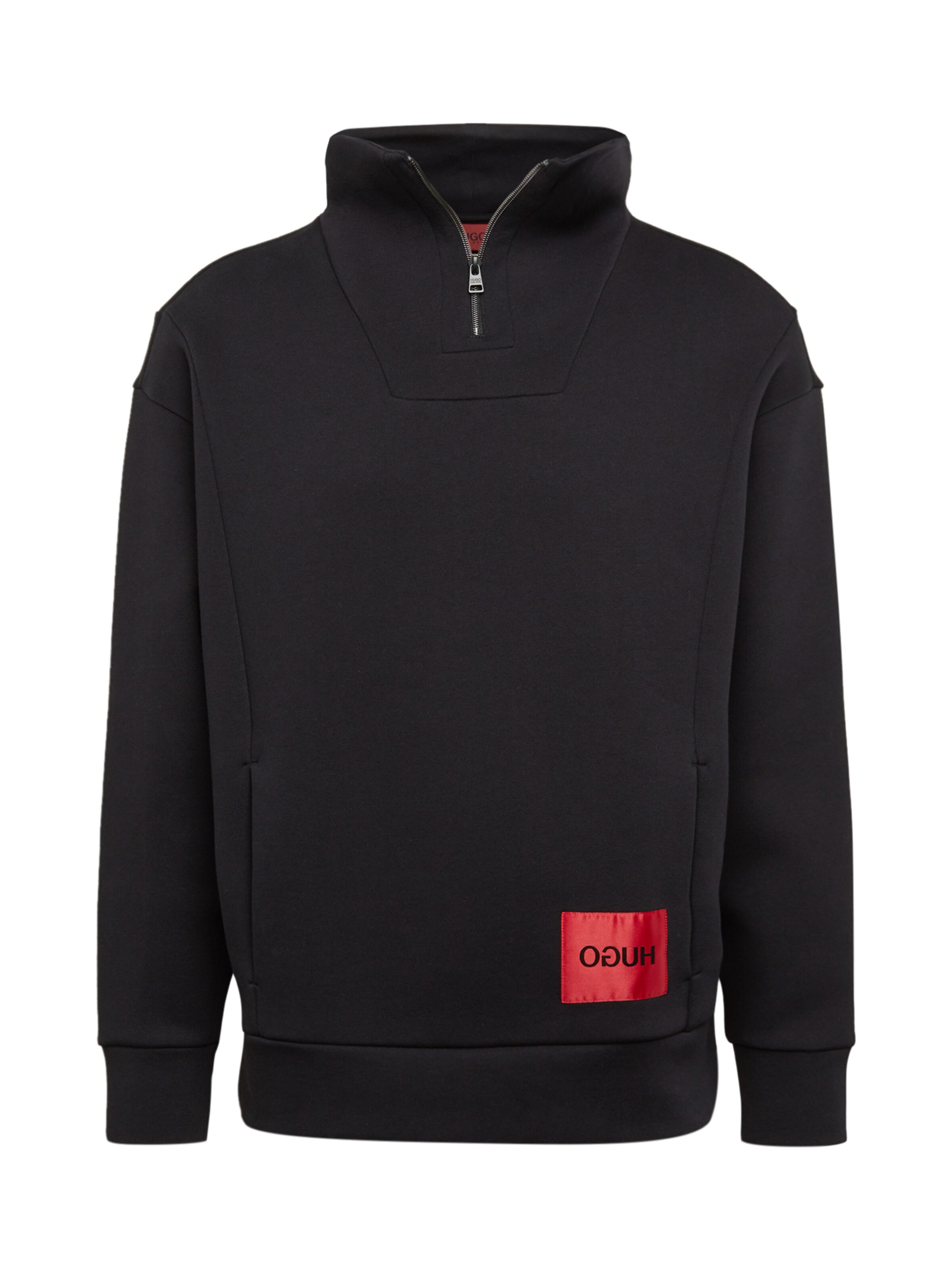 HUGO - Sweatshirt 'Daipeh' in de kleur Zwart