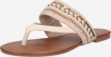 ABOUT YOU T-Bar Sandals 'Natalie' in Beige: front