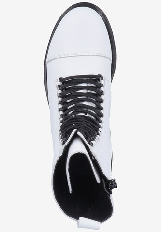 ILC Lace-Up Ankle Boots in White