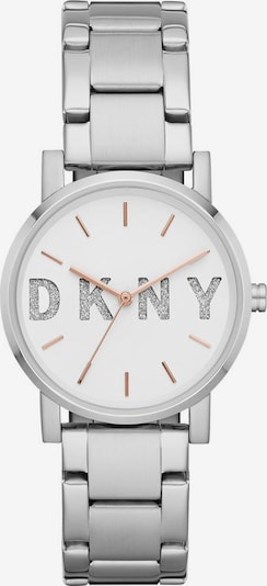 DKNY Montre à affichage analogique en or rose / gris / argent / blanc, Vue avec produit