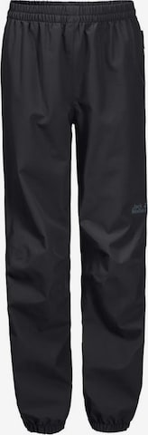 JACK WOLFSKIN Outdoor trousers 'Rainy Days' in Black: front