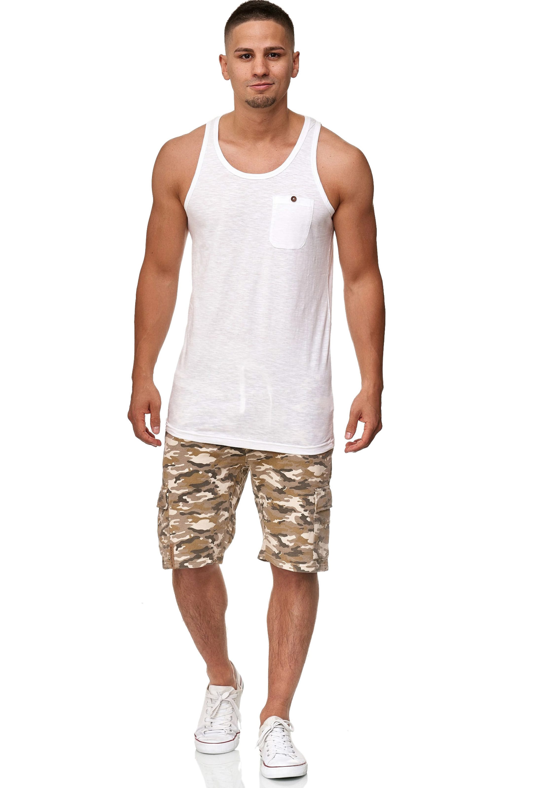 INDICODE JEANS Regular Trousers 'White Rock' in Beige