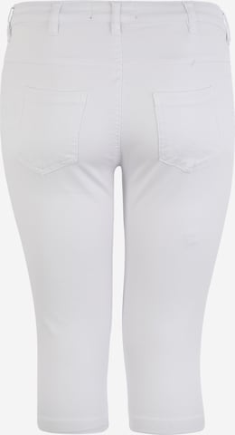 Zizzi Regular Jeans 'Emily' in White: back