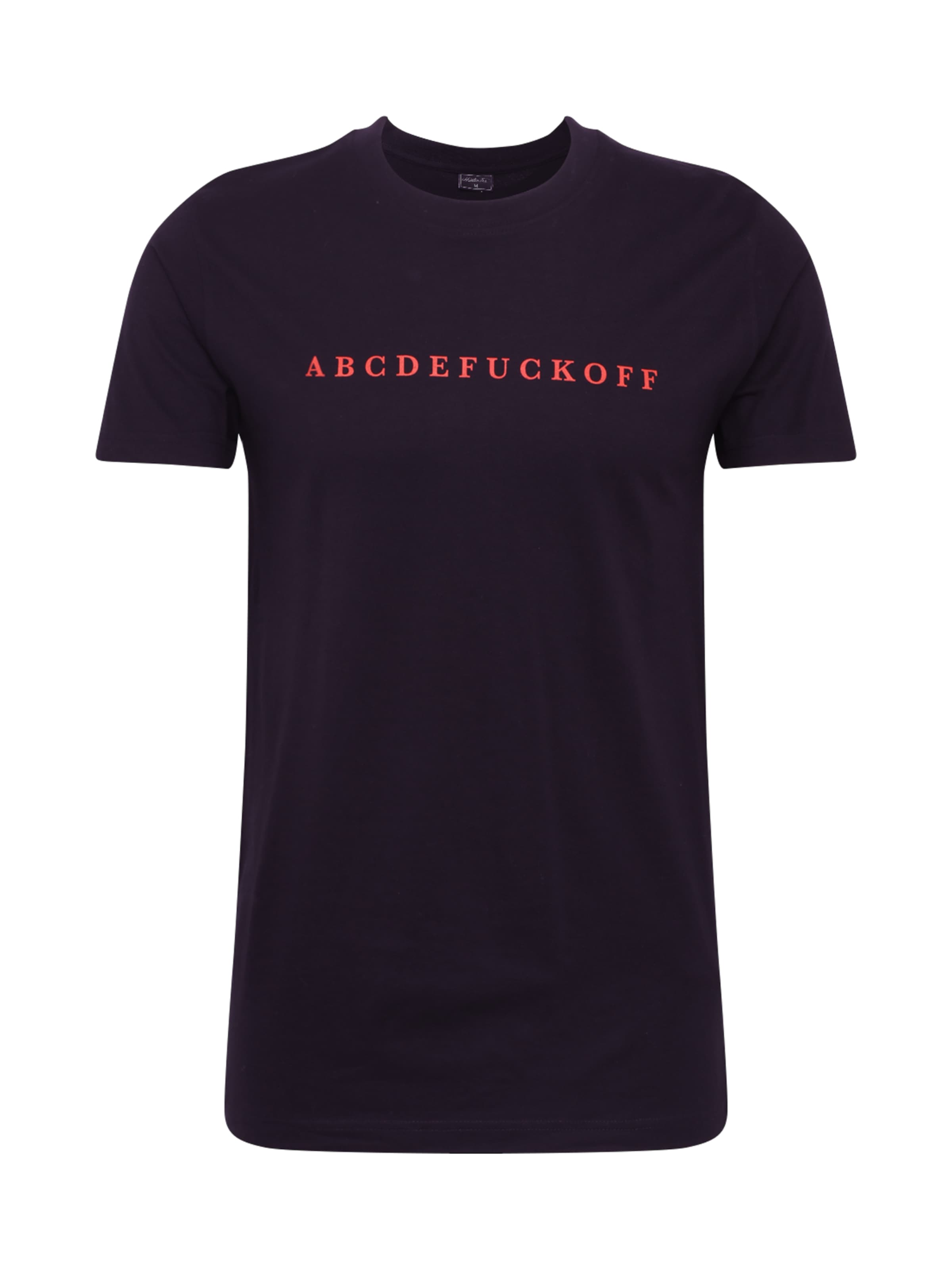 Mister Tee Shirt 'ABC' in Schwarz: Vorderseite