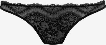 Tanga de la PETITE FLEUR GOLD pe negru: față