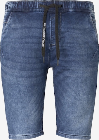 TOM TAILOR DENIM Regular Shorts in Blau: predná strana