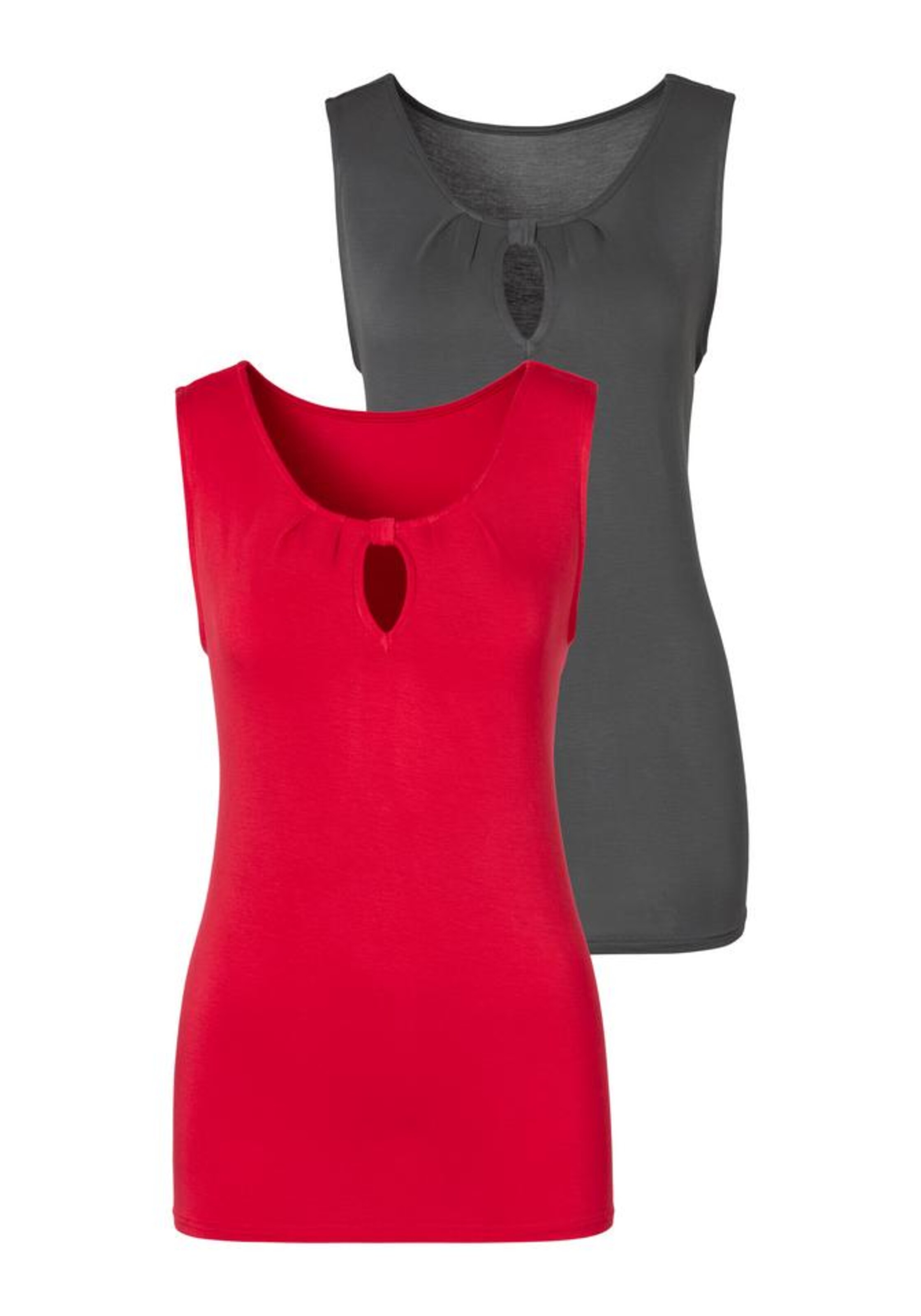 LASCANA Top in Grey: front