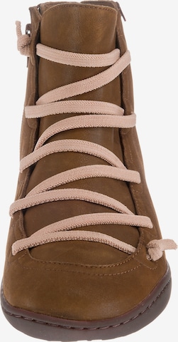 CAMPER Lace-Up Ankle Boots 'Peu Cami' in Brown