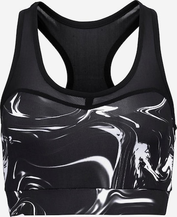 LASCANA ACTIVE Sports Top 'Black Marble' in Black: front
