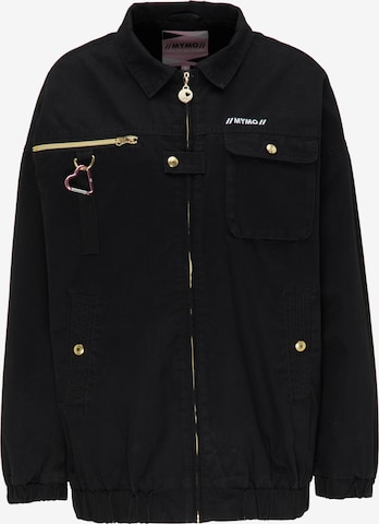 MYMO Демисезонная куртка в Черный: спереди