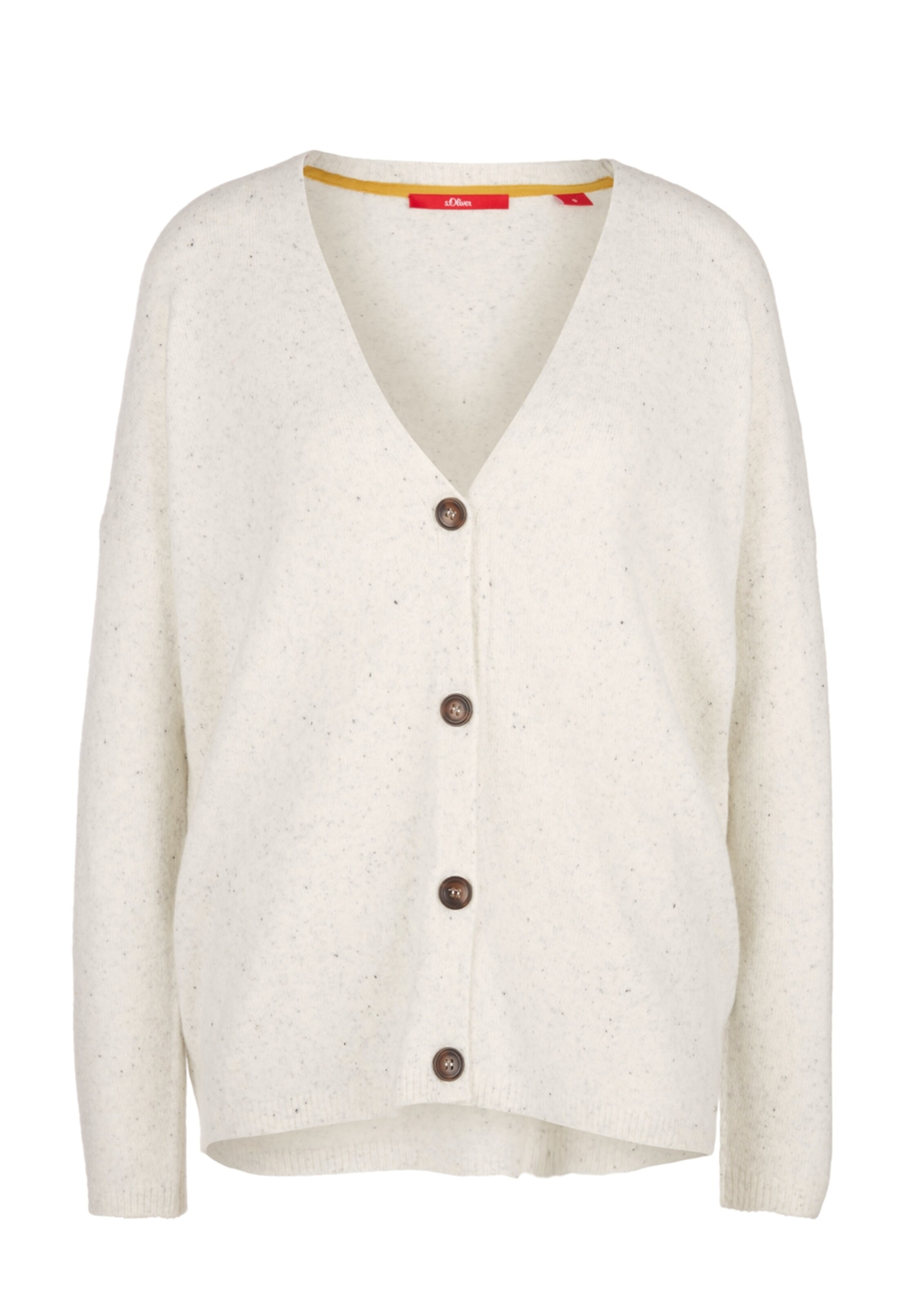 s.Oliver - Strickjacke in wollweiß