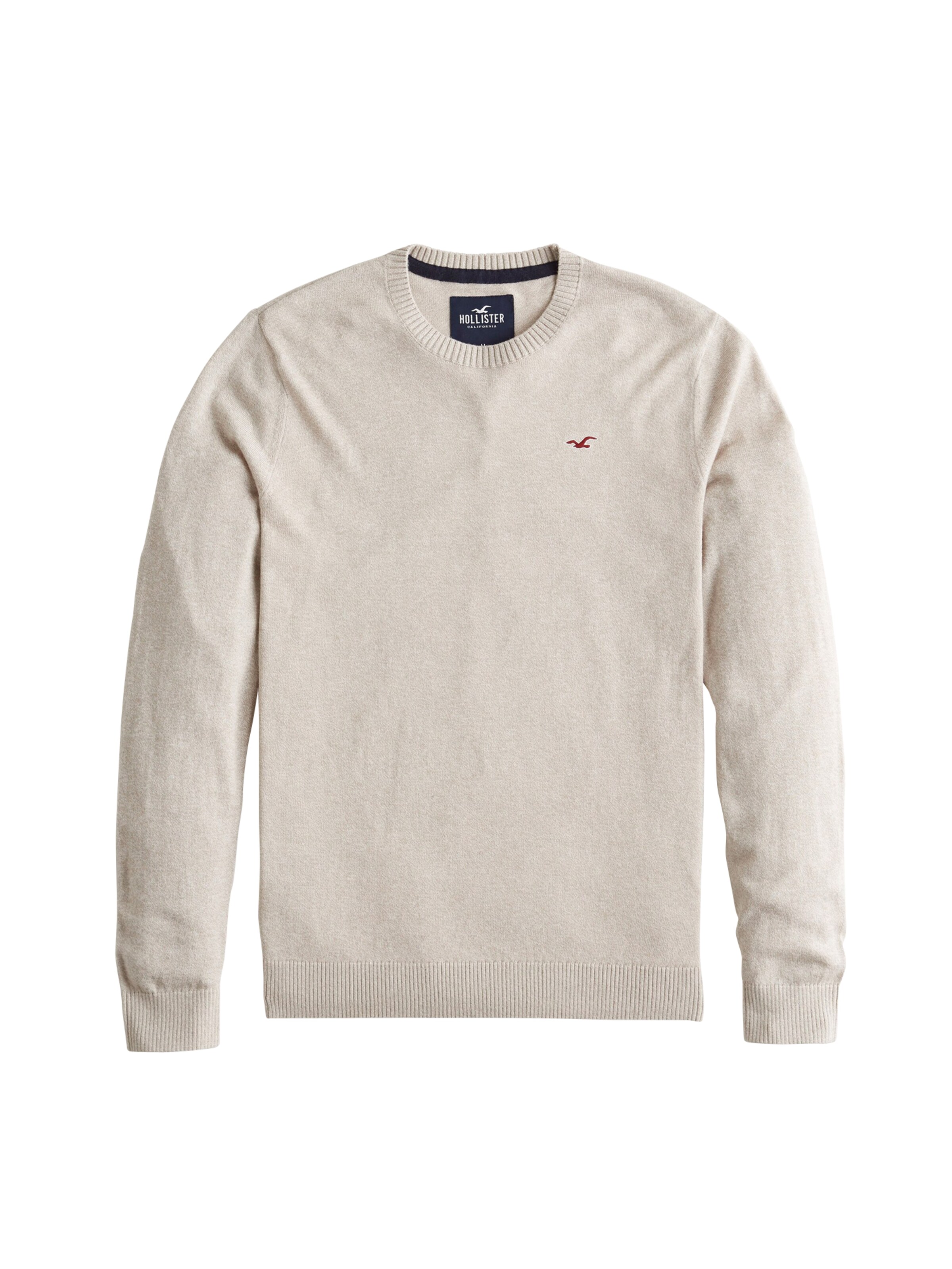 HOLLISTER - Trui 'BTS19-FG CORE CREW 6CC' in de kleur Lichtbruin