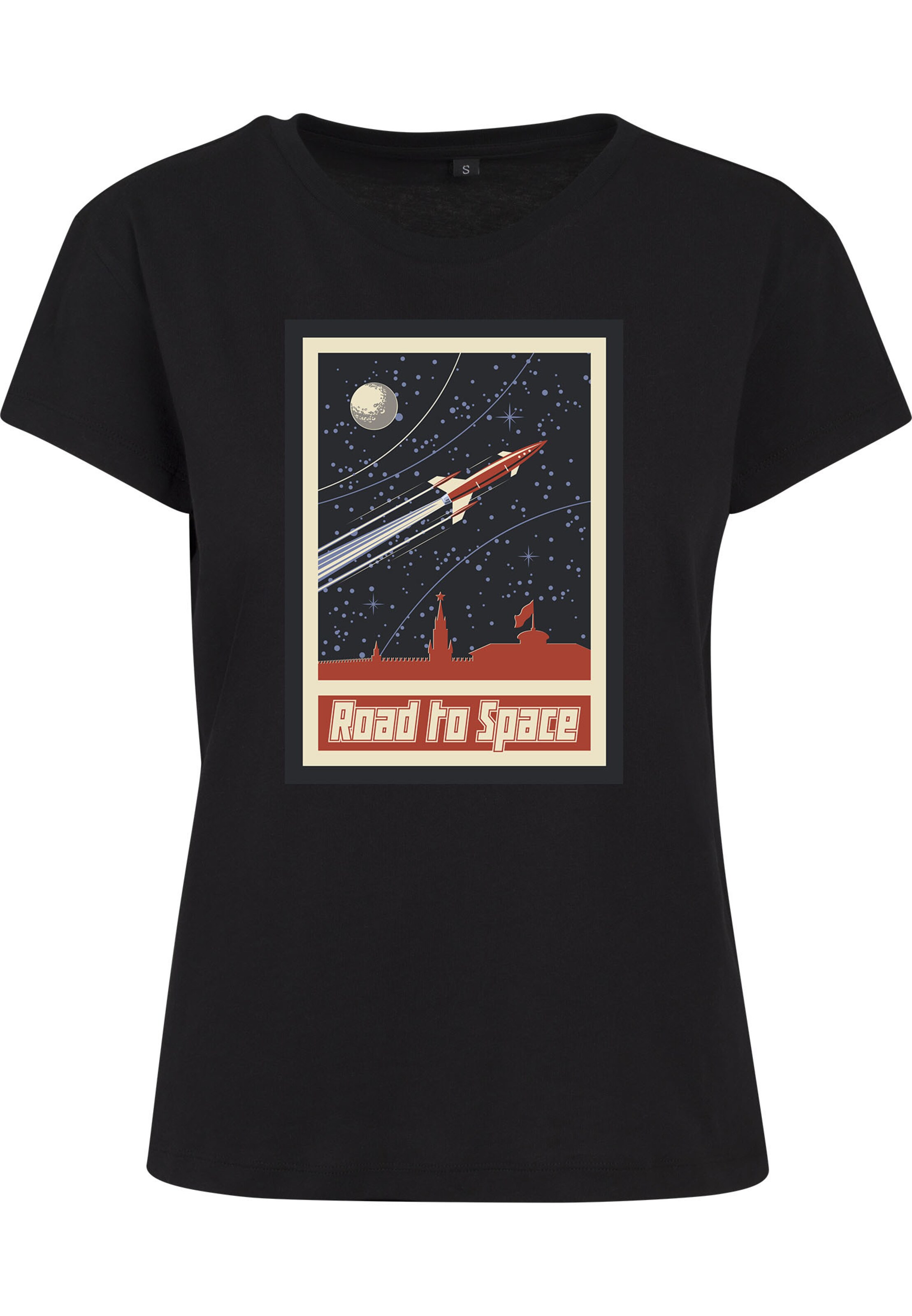 Merchcode Shirt 'Road To Space' in Black: front