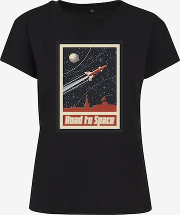 Merchcode Shirt 'Road To Space' in Black: front