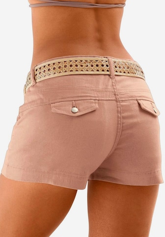 LASCANA Regular Hotpants in Pink