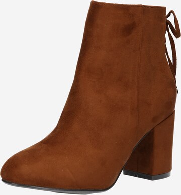 ABOUT YOU Bootie 'Azra' in Brown: front