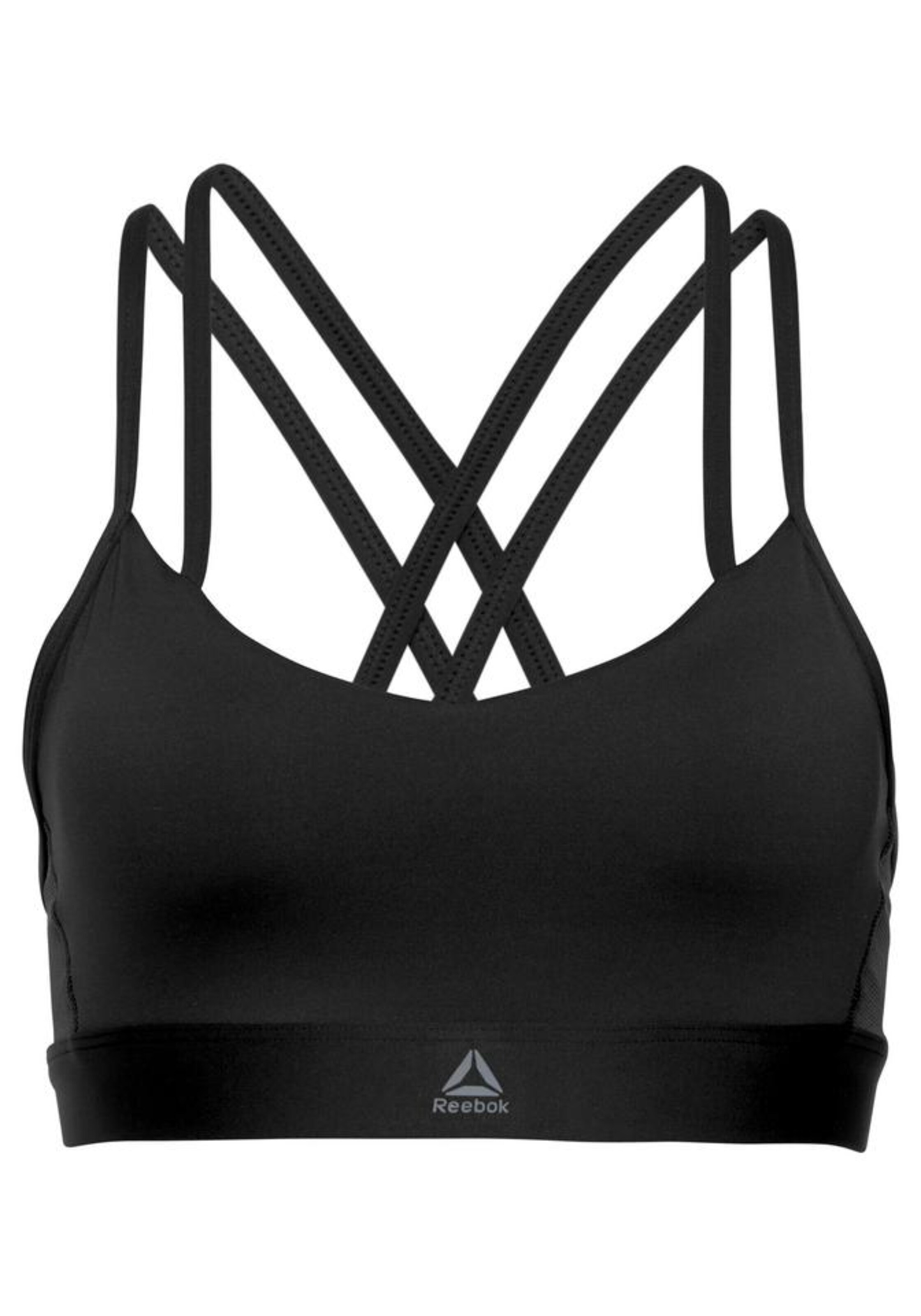 REEBOK - Sport bh 'HERO STRAPPY' in de kleur Zwart