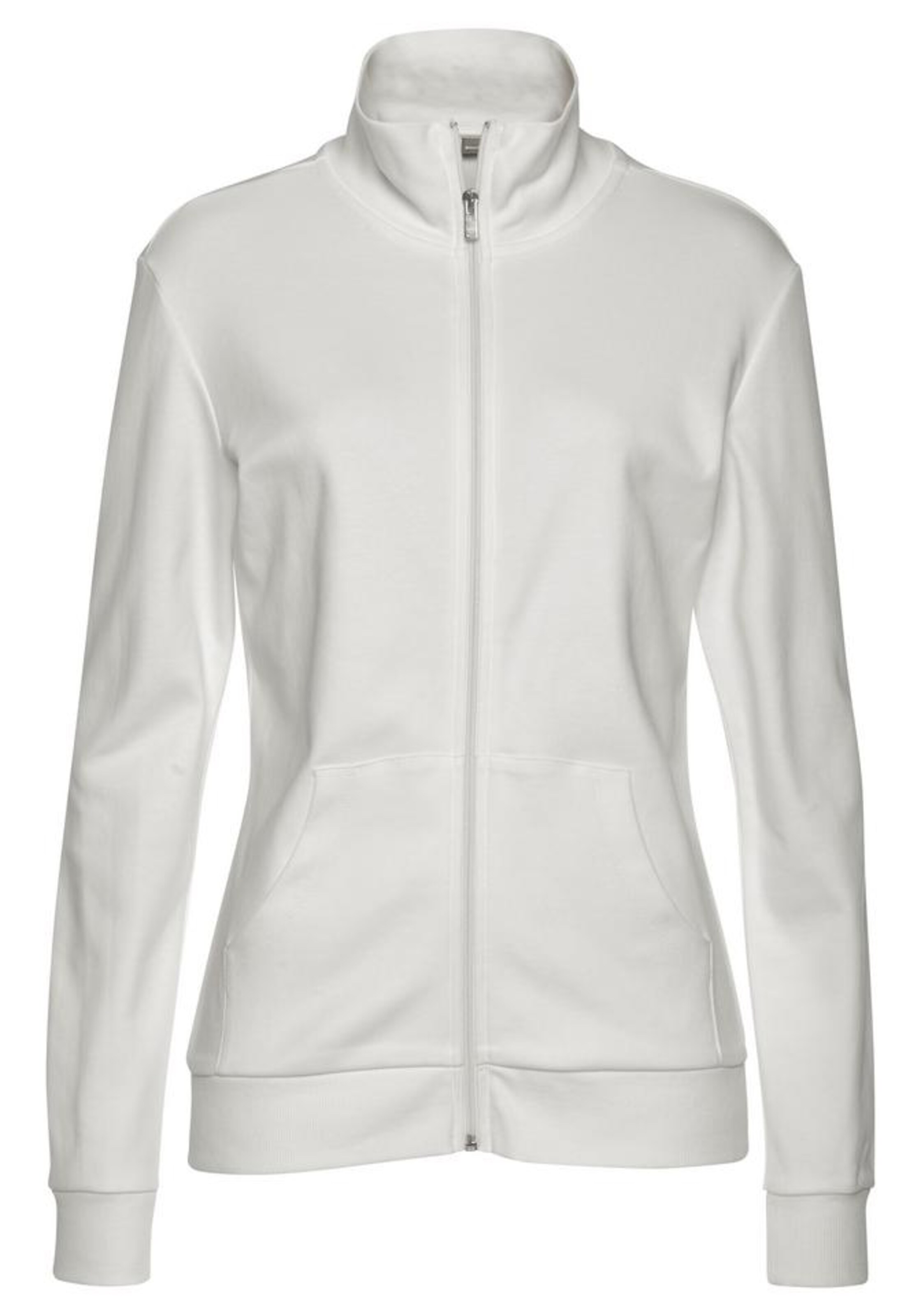 BENCH Sweatjacke in Weiß: Vorderseite