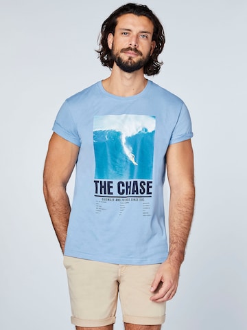 Coupe regular T-Shirt fonctionnel CHIEMSEE en bleu : devant