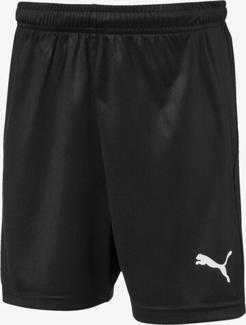Regular Pantalon de sport 'Liga' PUMA en noir : devant