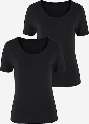 T-shirt VIVANCE en noir : devant