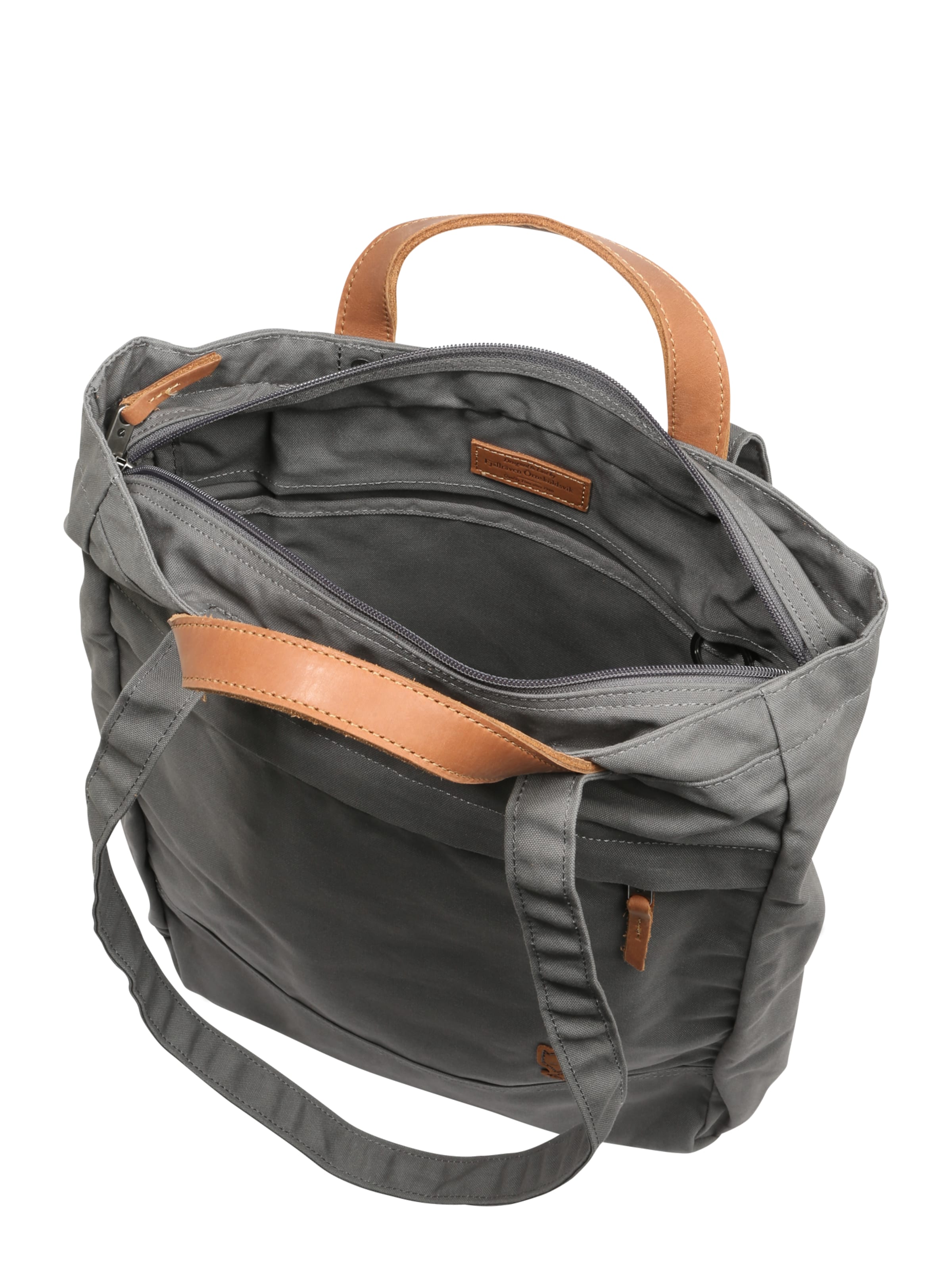 Fjällräven Shopper in Grijs: zijkant