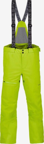 Spyder Regular Workout Pants in Green: front