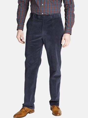 Charles Colby Loosefit Hose 'Earl Norton' in Blau: Vorderseite