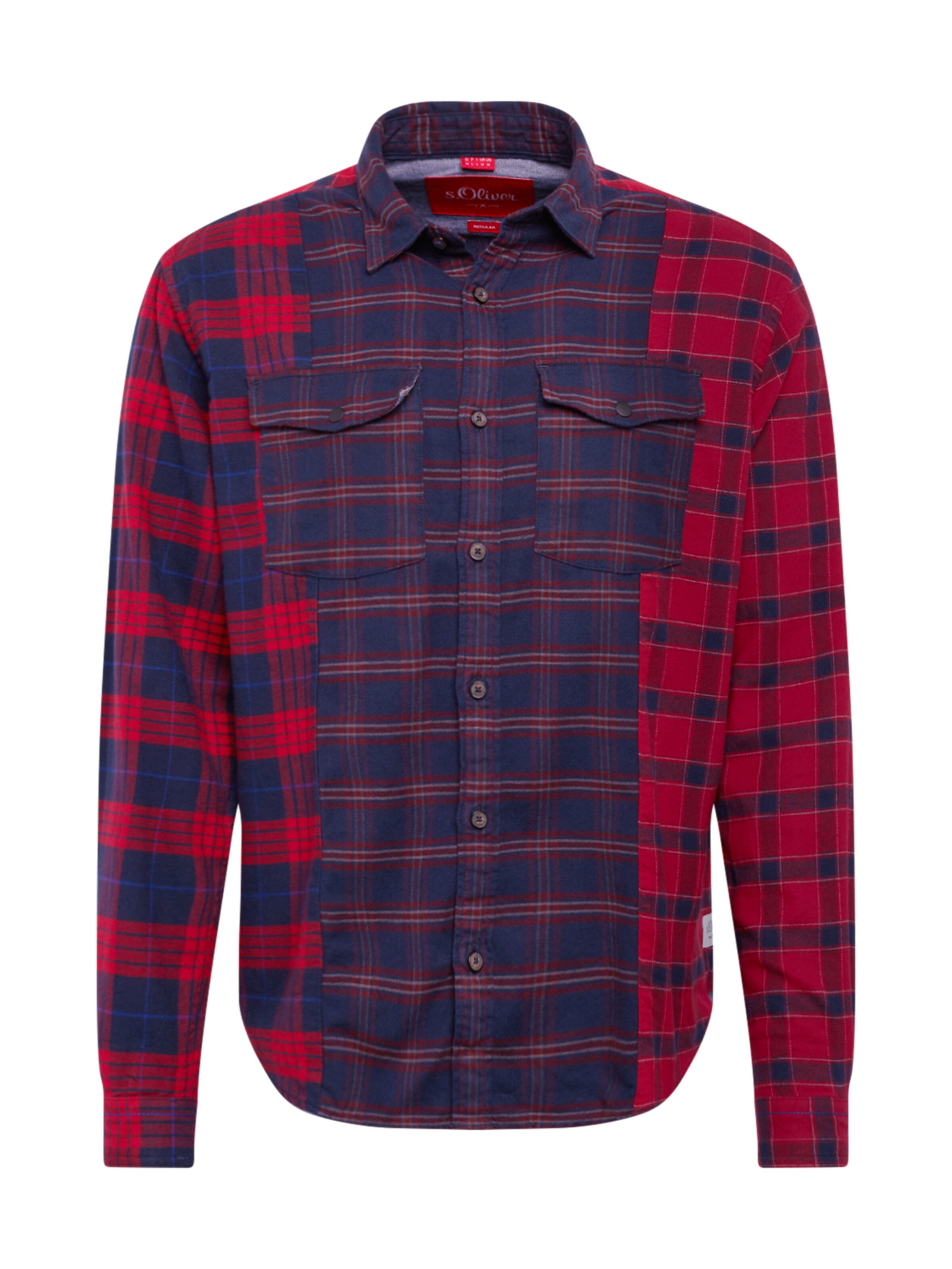 s.Oliver - Overhemd in de kleur Donkerblauw