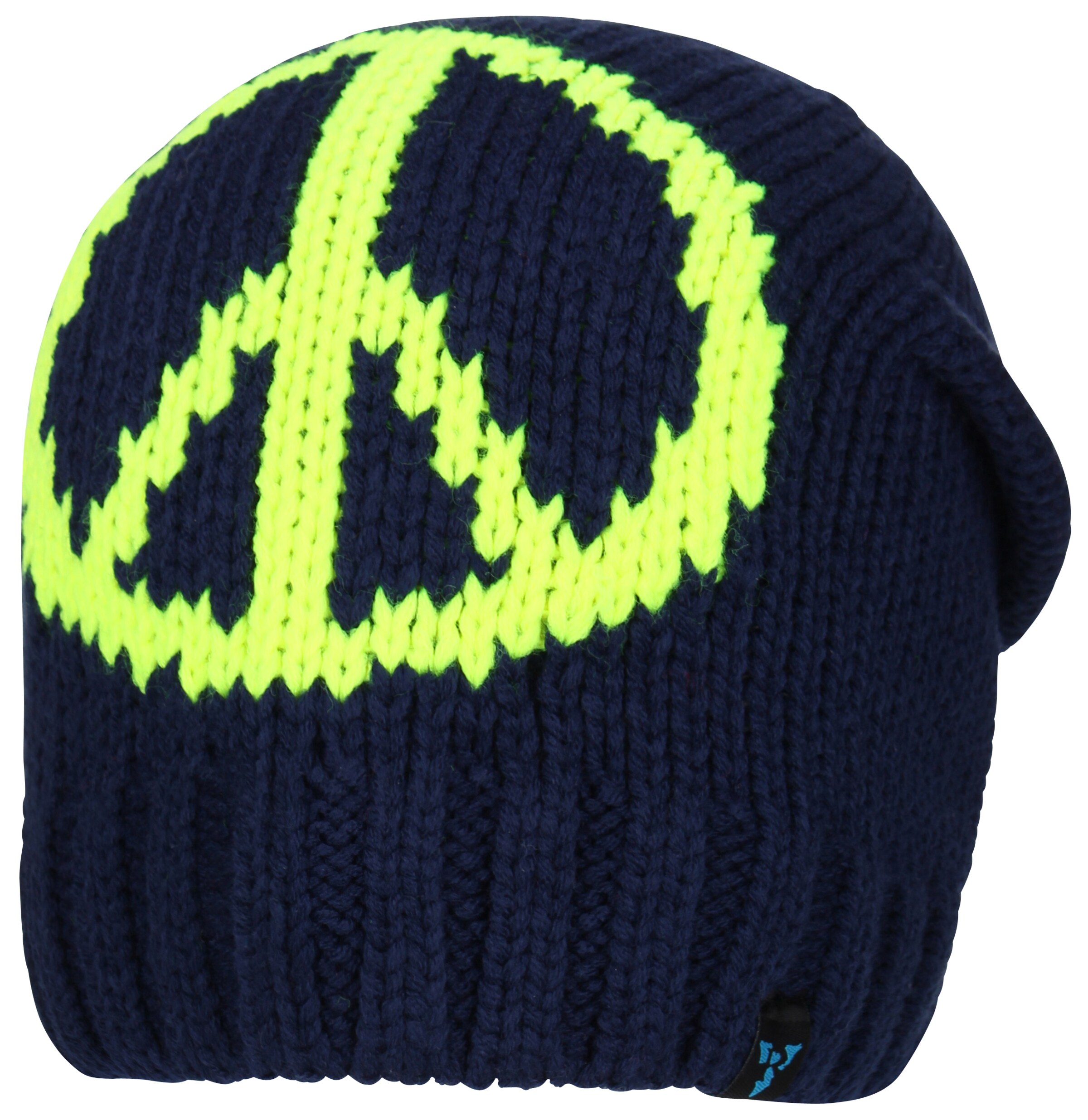 MYMO Čepice – modrá: přední strana