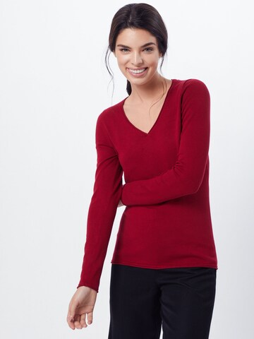 Pull-over COMMA en rouge : devant