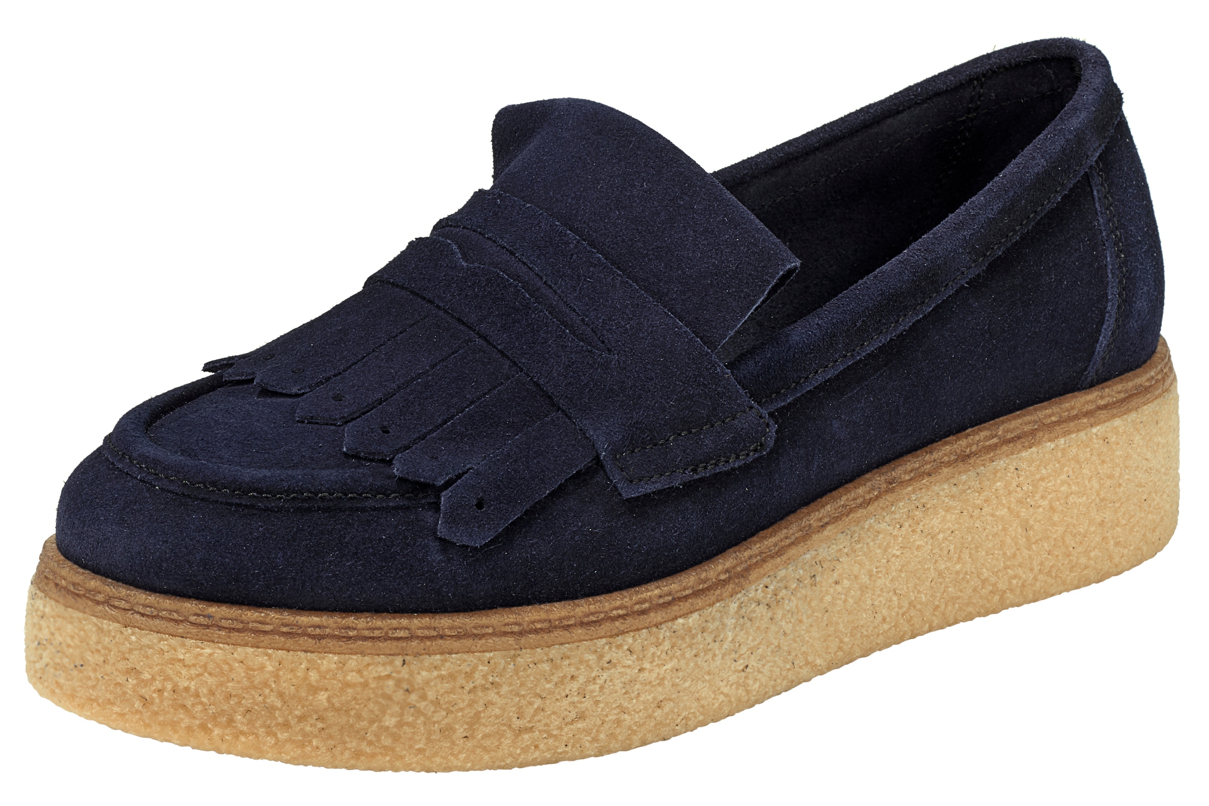 heine - Slipper mit Plateausohle in marine