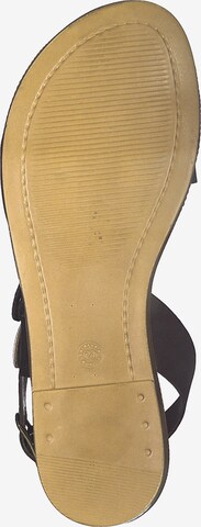 Sandales à lanières TAMARIS en marron : en bas