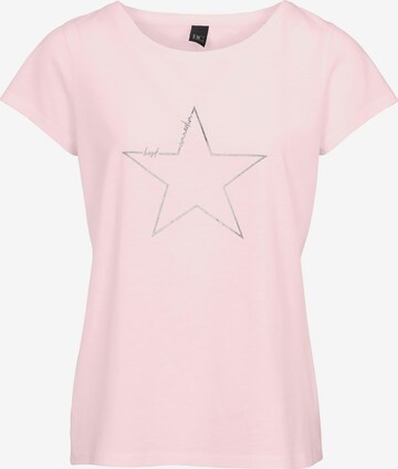 T-shirt heine en rose : devant