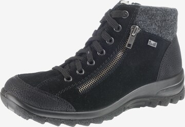 Bottines à lacets Rieker en noir : devant