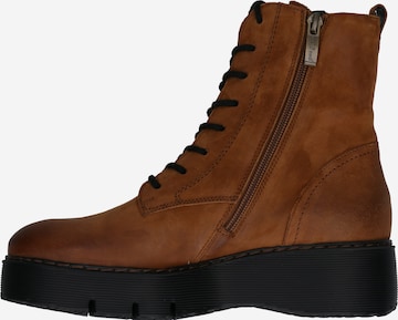 Paul Green Lace-Up Ankle Boots in Brown