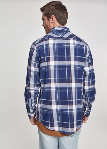 mėlyna Urban Classics Standartinis modelis Marškiniai