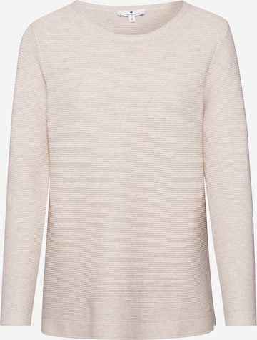 TOM TAILOR Sweater in Beige: front