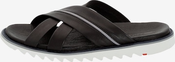 LLOYD Mules in Black: front