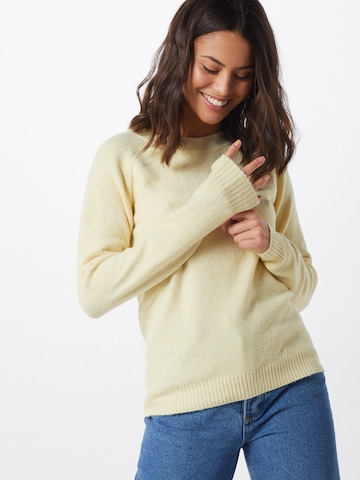 VERO MODA Sweater 'VMDoffy' in Yellow: front