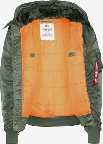 ALPHA INDUSTRIES Kevad-sügisjope 'MA-1', värv roheline