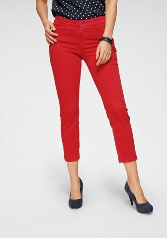 MAC Slimfit Jeans 'Dream' in Rood: voorkant
