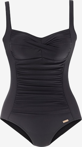 LASCANA Balconette bra Swimsuit in Black: front