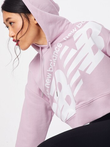 new balance Sweatshirt 'ATHLETICS' in Pink